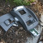 ATM broken on street curb