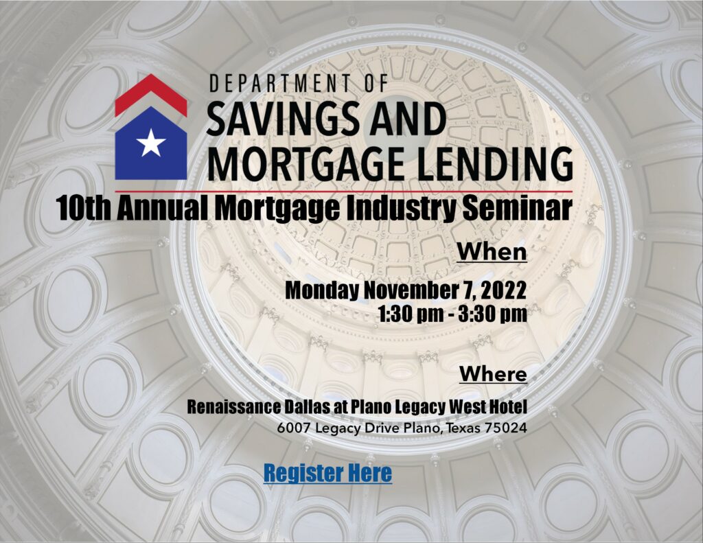 mortgage industry seminar 2022 save the date event flyer