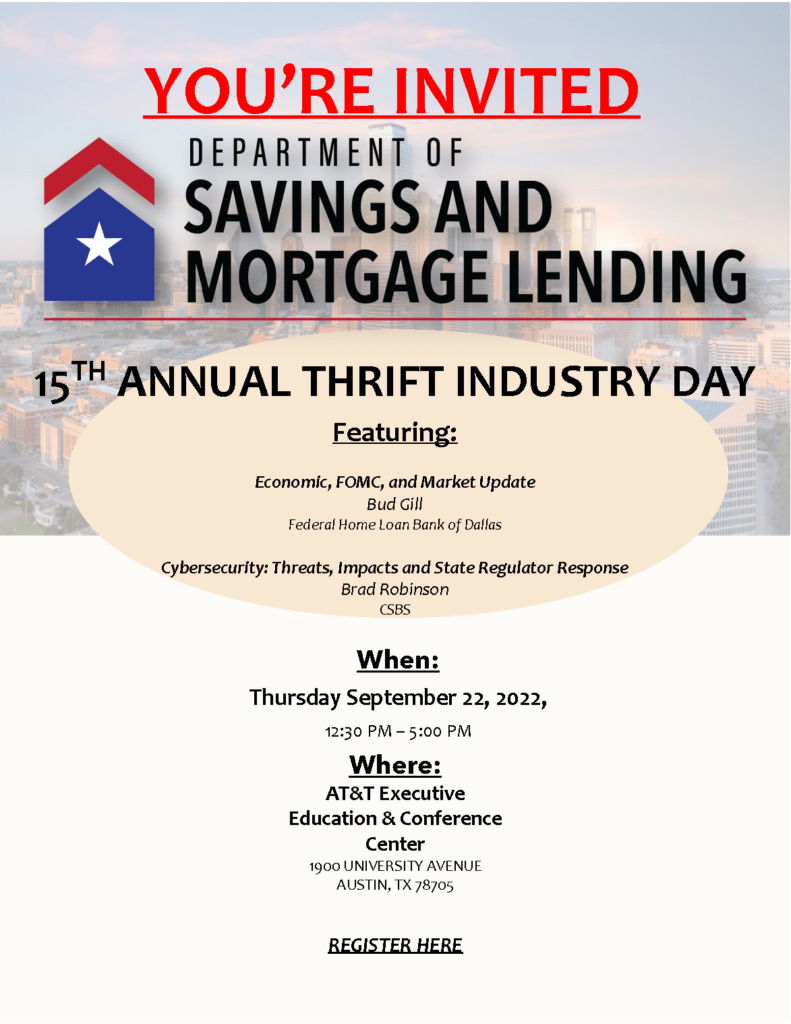 fifteenth annual thrift industry day event flyer