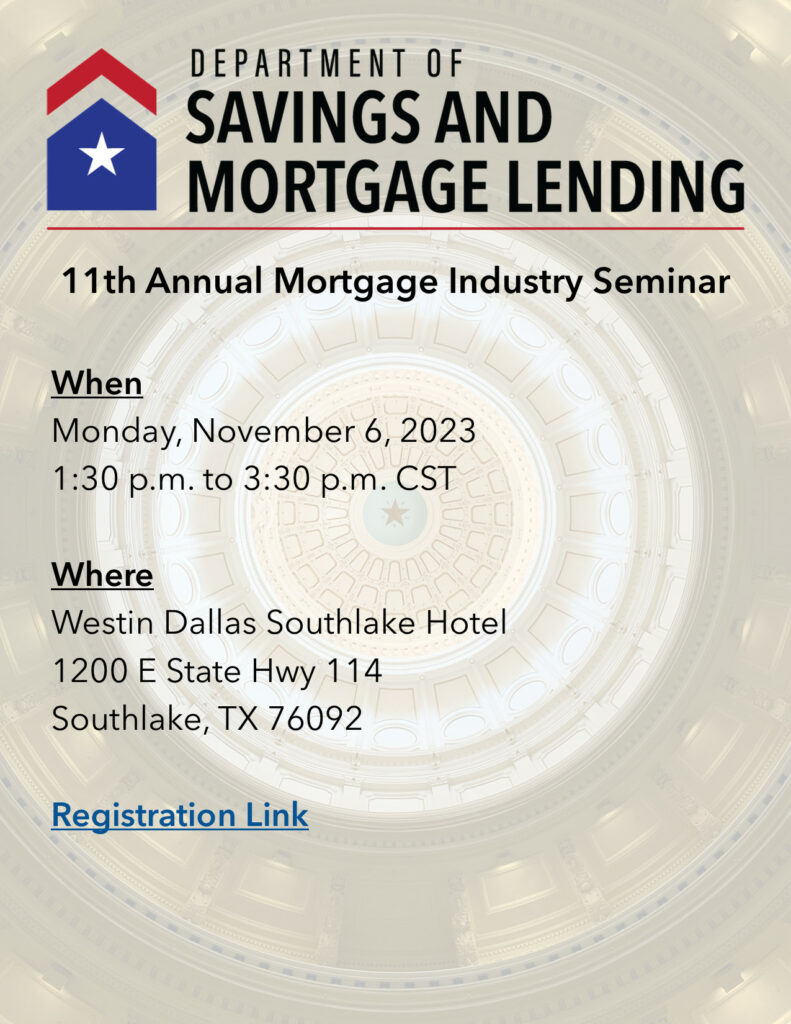 11th Annual Mortgage Industry Seminar event flyer
