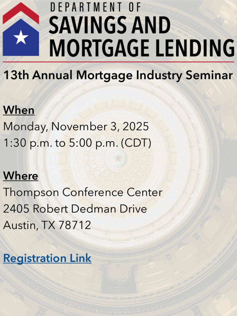 Thirteenth Annual Mortgage Industry Seminar flyer